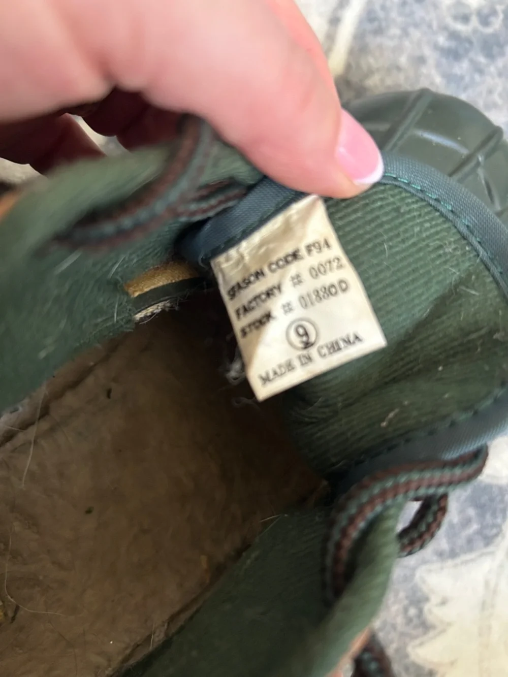 Men's Green & Brown Waterproof Duck Shoes